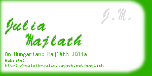 julia majlath business card
